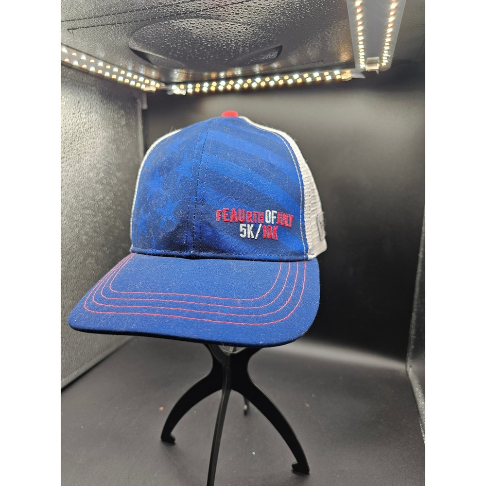Boco Gear Eau Claire Marathon 4th of July 5K 10K Trucker Hat Blue White Red